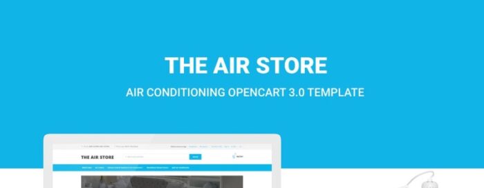 Air Store - Toko Online Sistem Pendingin Udara Sederhana Template OpenCart - Fitur Gambar 1