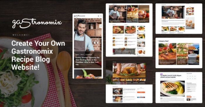 Gastronomix - Tema WordPress Elementor Restoran - Fitur Gambar 1