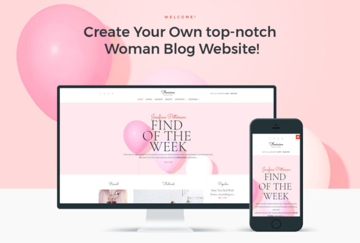 Feminin - Tema WordPress Elementor Blog Wanita - Fitur Gambar 1