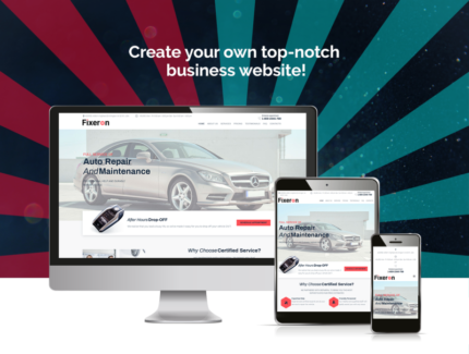 Fixeron - Tema WordPress Elementor untuk Perbaikan Mobil - Fitur Gambar 1
