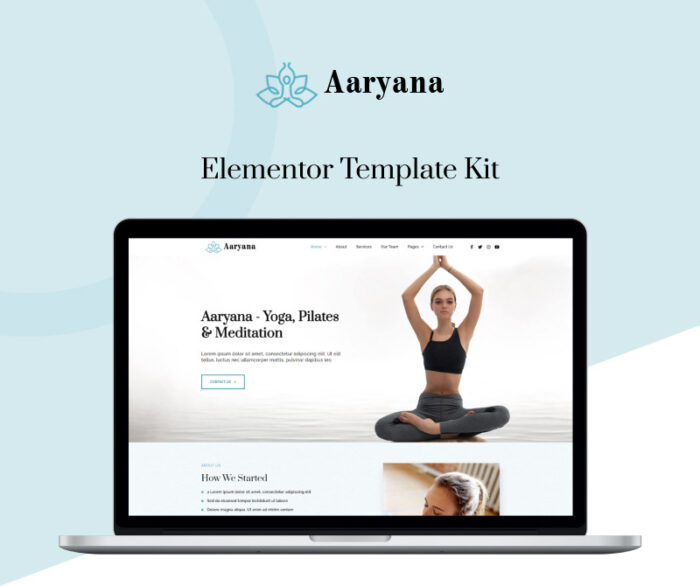 Aaryana Yoga - Kit Elementor Siap Pakai untuk Kesehatan & Kebugaran - Fitur Gambar 1