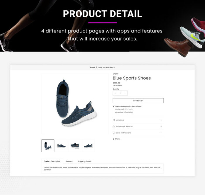 Sneakers Responsive World–Sepatu Olahraga–Sepatu Toko Shopify 2.0 - Fitur Gambar 10