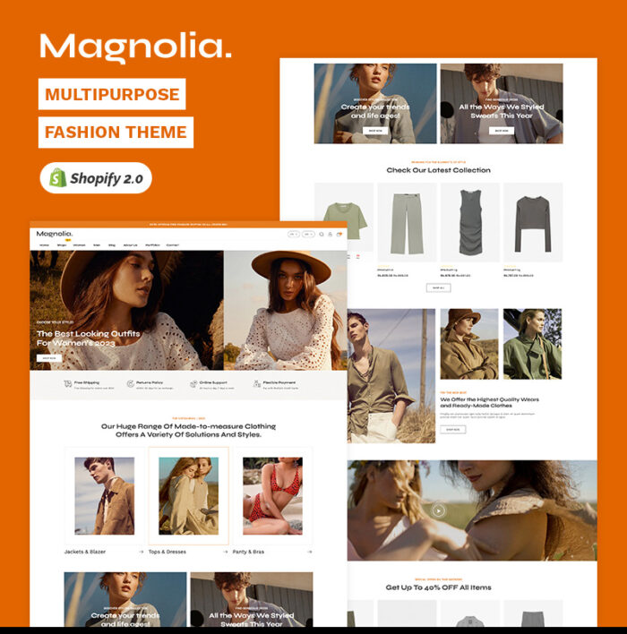 Magnolia - Fashion & Aksesori Tema Responsif Serbaguna Shopify 2.0 Tingkat Tinggi - Fitur Gambar 1