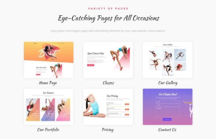 Flydance - Tema WordPress Elementor Kelas Tari - Fitur Gambar 2