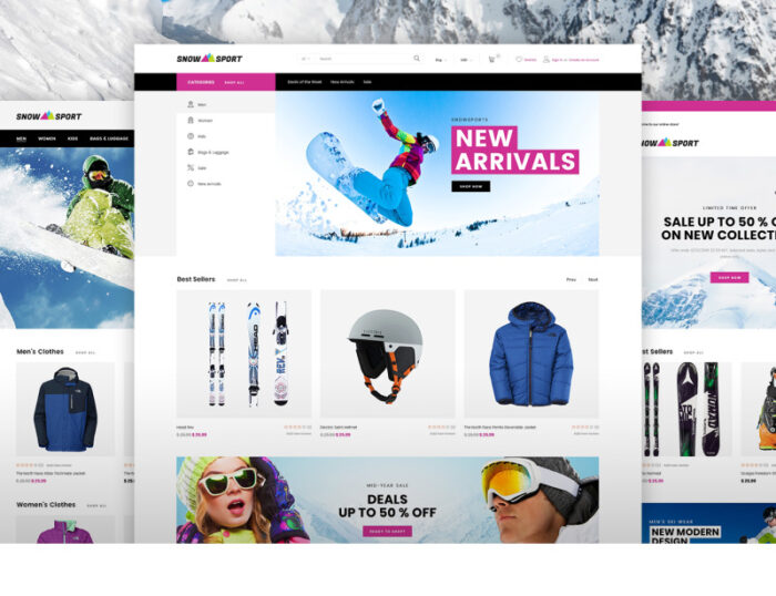 SnowSport - Tema Magento Peralatan Olahraga Ekstrim - Fitur Gambar 2