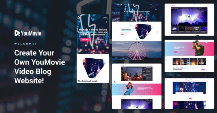 YouMovie - Tema WordPress Elementor Videografi - Fitur Gambar 1