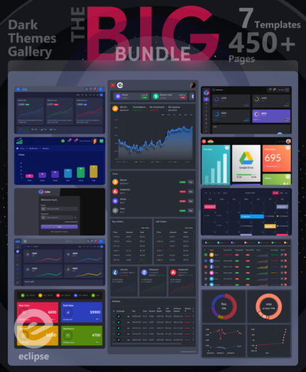 Eclipse - Bootstrap 5 Dark Admin Templates Bundle - Fitur Gambar 1