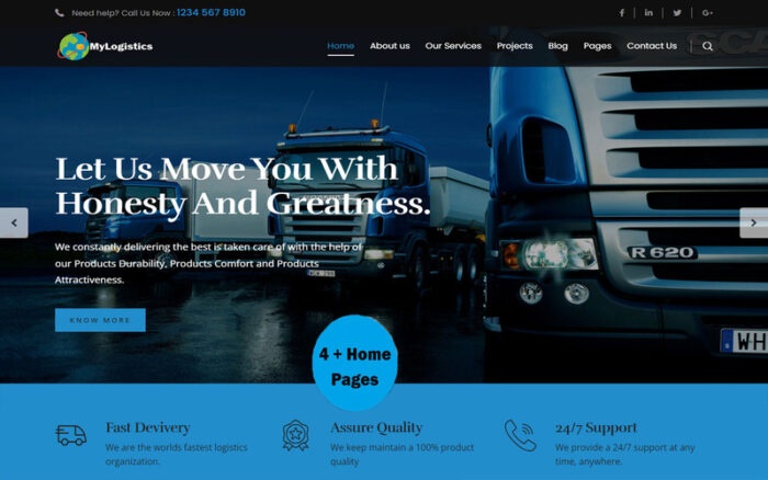 MyLogistics - Template Responsif Html Transportasi - Fitur Gambar 2