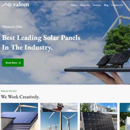 Valom - Tema WordPress Energi Surya yang Andal - Fitur Gambar 1