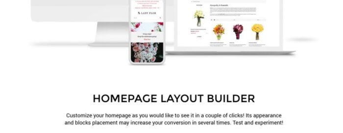 Lady Flor - Template OpenCart Kreatif Multihalaman Toko Bunga - Fitur Gambar 2