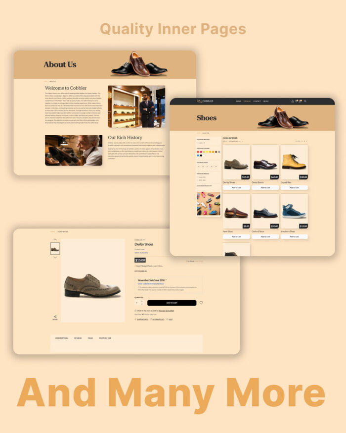 Cobbler - Tema Toko Sepatu eCommerce Shopify - Fitur Gambar 3