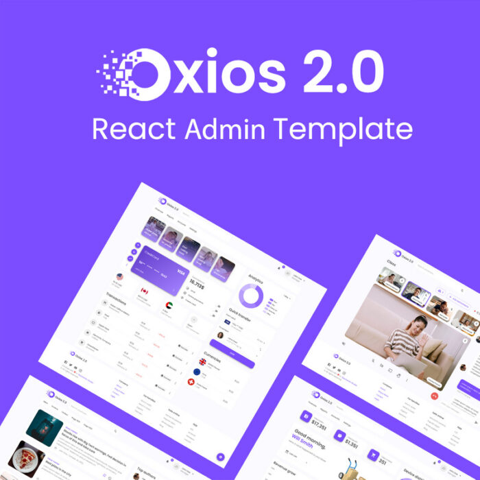 Oxios 2.0 - Template React Generasi Berikutnya - Fitur Gambar 1