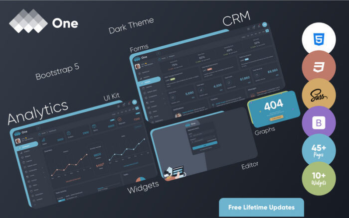 Satu - Template Admin Bootstrap 5 - Fitur Gambar 2