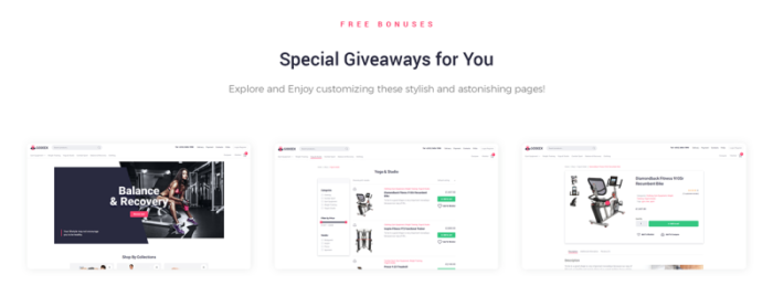 Godeex - Tema E-Commerce Peralatan Olahraga Modern Elementor WooCommerce - Fitur Gambar 2