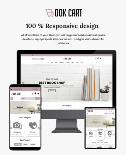 Book Cart: Tema OpenCart 4.0.1.1 Serbaguna untuk Penjual Buku Online - Fitur Gambar 1