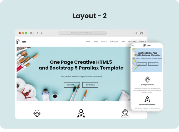 Prlx - Template HTML Agensi Digital Kreatif - Fitur Gambar 2