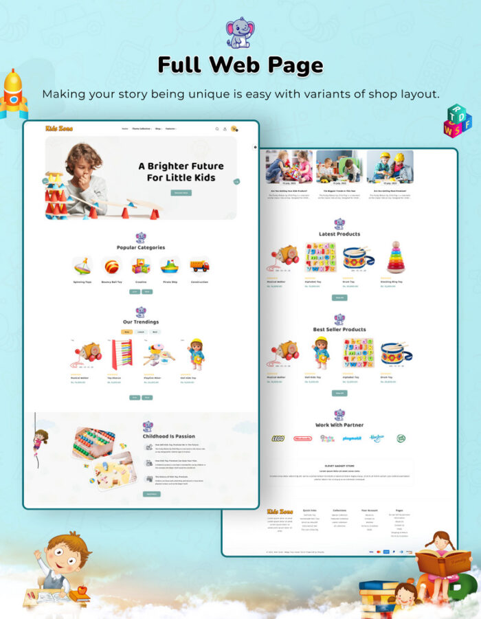 Kids Zone - Mega Toys and Fashion Shopify 2.0 Tema Responsif Premium - Fitur Gambar 3