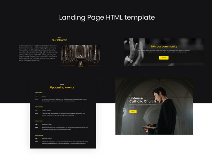 Gereja Katolik Lintense - Templat Halaman Arahan HTML5 Religius - Fitur Gambar 3