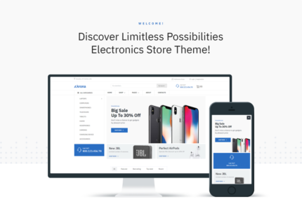 Krona - Tema Elektronik ECommerce Klasik Elementor WooCommerce - Fitur Gambar 1