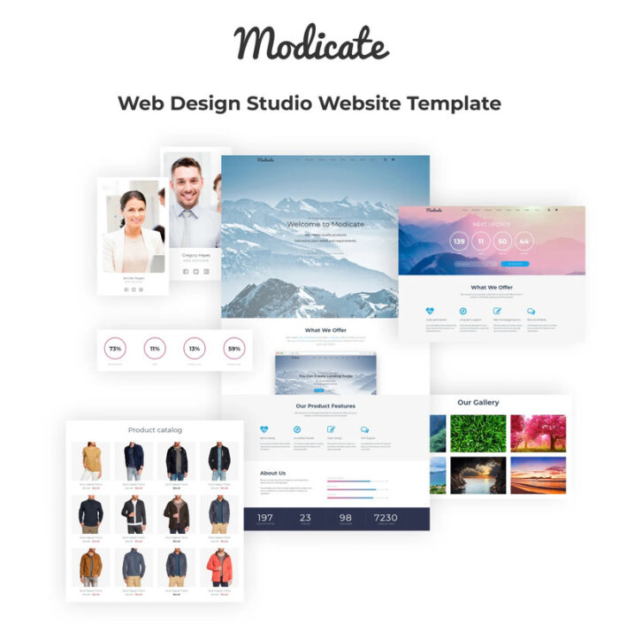 Modicate - Template Situs Web Studio Desain Web - Fitur Gambar 1