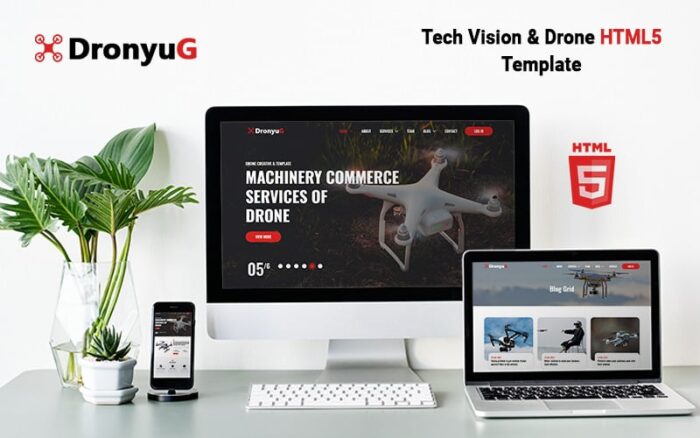 Dronyug - Template HTML5 Visi Teknologi & Drone - Fitur Gambar 1