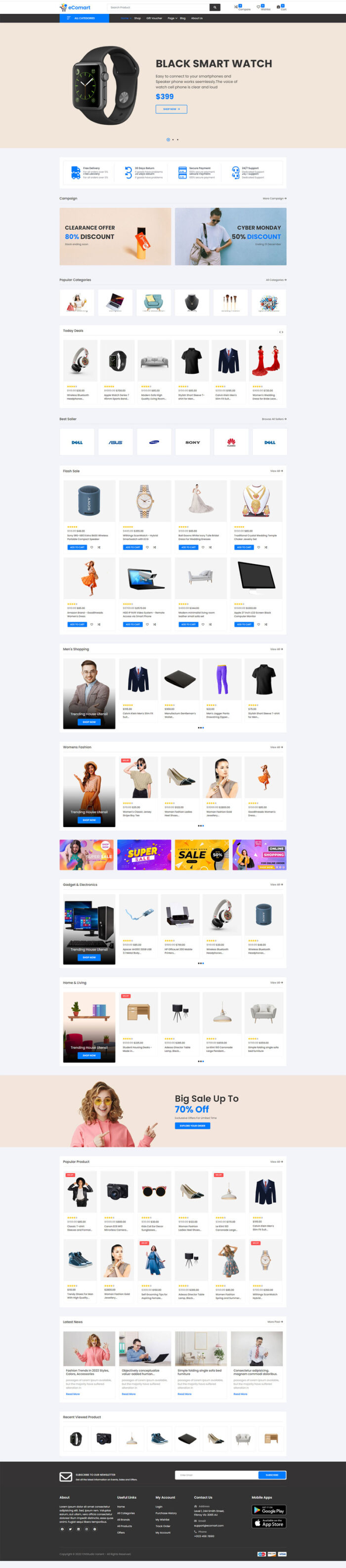 Ecomart - Template HTML eCommerce Bootstrap. - Fitur Gambar 2