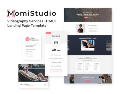 MomiStudio - Template Halaman Arahan HTML5 Layanan Videografi - Fitur Gambar 1