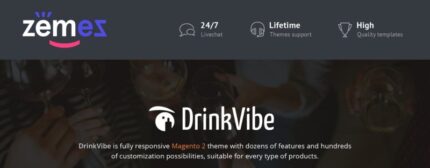 DrinkVibe - Tema Magento Siap Pakai untuk Toko Minuman Keras - Fitur Gambar 1