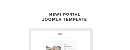 Prest - Template Joomla Kreatif Multihalaman Portal Berita - Fitur Gambar 1