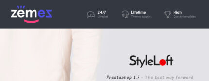 StyleLoft - Toko Kaos E-dagang Bootstrap Tema PrestaShop Bersih - Fitur Gambar 1