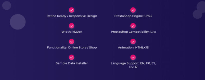 Hedday- Template Responsif Pernikahan Tema PrestaShop - Fitur Gambar 11