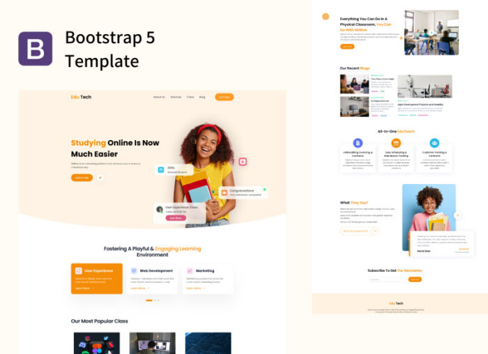 EduTech - Template HTML Bootstrap satu halaman untuk Pendidikan Online - Fitur Gambar 4