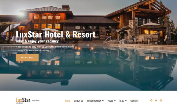 Template Pemesanan Hotel dan Resor LuxStar Joomla 5 - Fitur Gambar 2