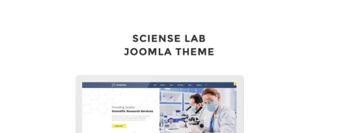 Scientar - Template Joomla Multihalaman Laboratorium Sains - Fitur Gambar 1