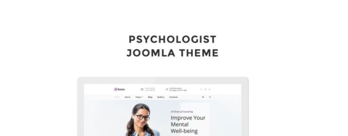 Sense - Template Joomla Multipage Psikolog Bersih - Fitur Gambar 1