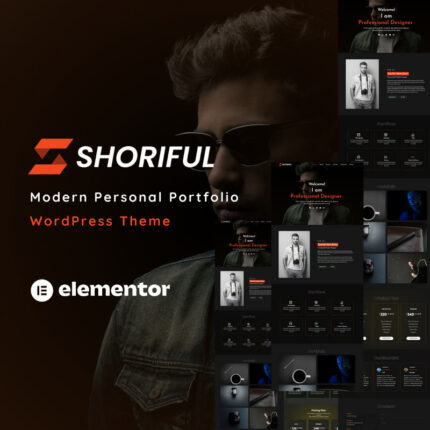 Shoriful - Tema WordPress Portofolio Desainer Satu Halaman - Fitur Gambar 1