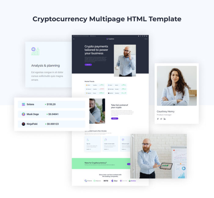 Cryptoma - Template Situs Web HTML5 Pertukaran Mata Uang Kripto - Fitur Gambar 3