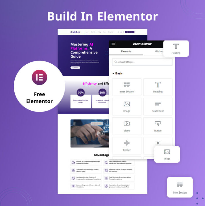 Qubit - Template Situs Web Platform AI - Fitur Gambar 7