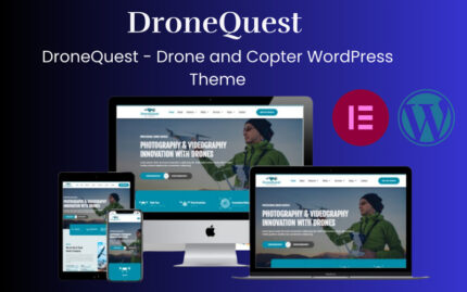 DroneQuest - Tema WordPress Drone dan Helikopter - Fitur Gambar 1