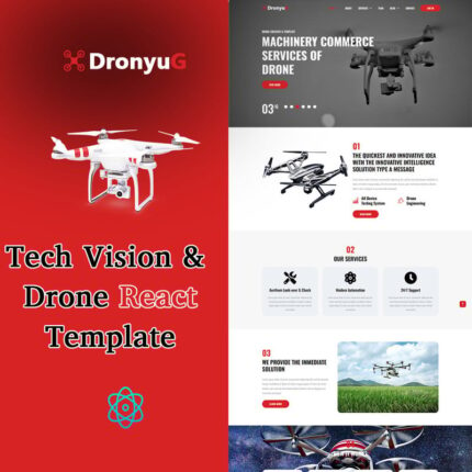 Dronyug - Template Situs Web Reaksi Drone - Fitur Gambar 1