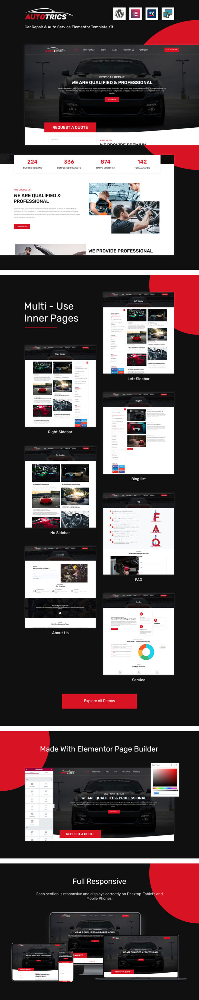 Tema WordPress Autotrics - Toko Mobil & Aksesoris Mobil - Fitur Gambar 1