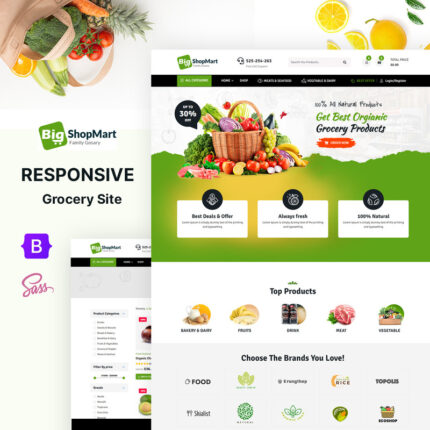 Bigshopmart - Template Situs Web HTML5 Toko Kelontong Online - Fitur Gambar 1