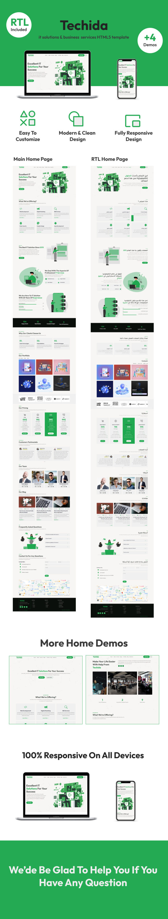 Techida - Solusi TI & Layanan Bisnis Template Situs Web Next js - Fitur Gambar 1