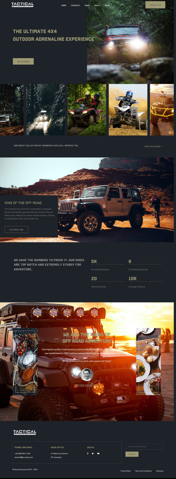 Tema WordPress Tactical Dynamics Defence Security and Off Road - Fitur Gambar 4