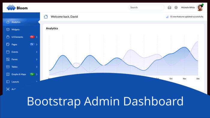 Bloom - Panel Admin Bootstrap - Fitur Gambar 1