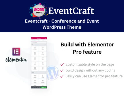 Eventcraft - Tema WordPress Konferensi dan Acara - Fitur Gambar 1