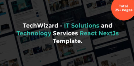 TechWizard - Template React Layanan dan Teknologi Solusi TI Next js - Fitur Gambar 1