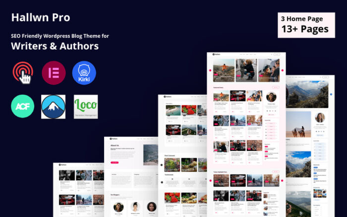 Hallwn Pro | Tema Blog Wordpress Ramah SEO Pribadi - Fitur Gambar 1