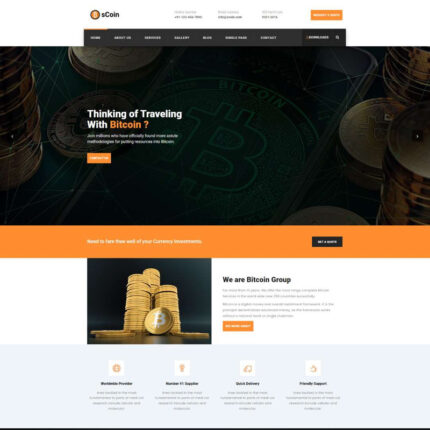 Template HTML5 Mata Uang Kripto sCoin - Fitur Gambar 1