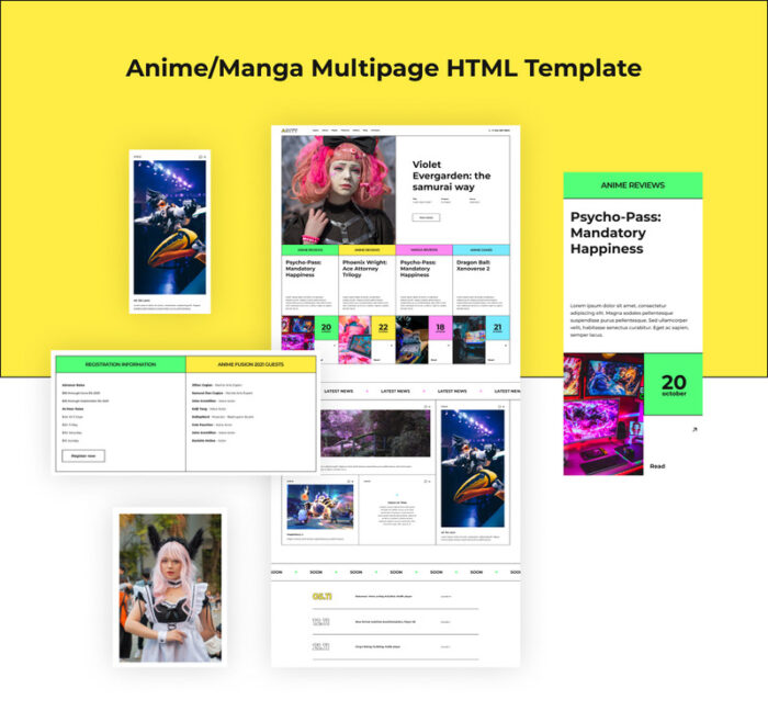 Anity - Template Situs Web HTML5 Anime - Fitur Gambar 3